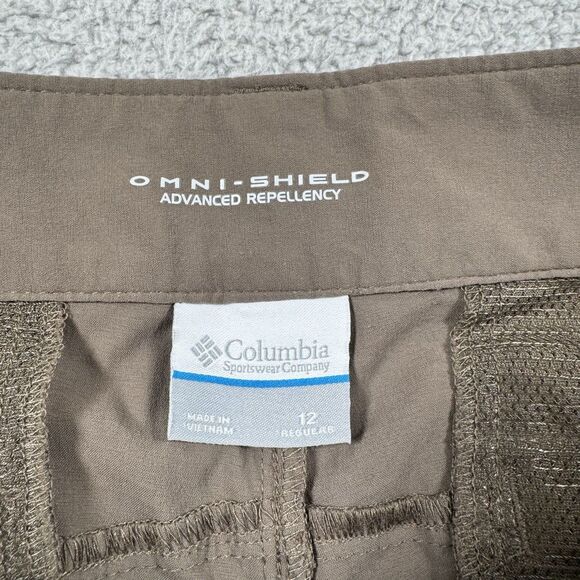 S Columbia Pants Womens 12 Brown Saturday Trail Stretch Omni-Shield NWT - Picture 4 of 13